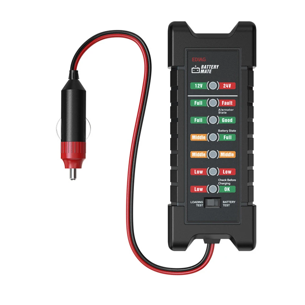 12V 24V для автомобилей и мотоциклов Батарея тестер BM410 & BM420 с 7 светодиодный свет