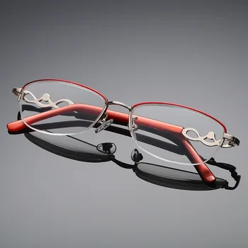 

Luxurious Women Red Oval Reading Glasses Exquisite Presbyopic Eyewear Diamond-studded Reader +100 +150 +200 +250 +300 +350 +400