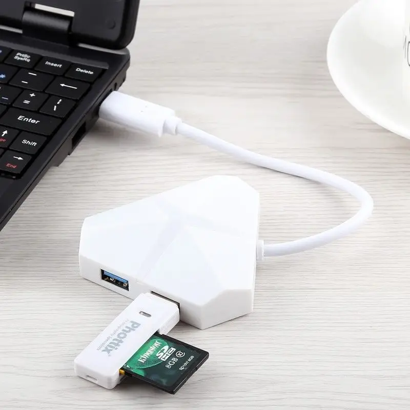 5 Гбит/с супер скорость 4 порта USB 3,0 концентратор адаптер кабель, около 20 см