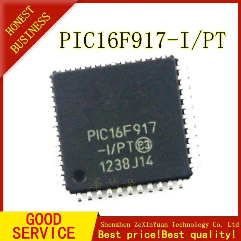 PIC16F917-I/PT QFP44 5 шт./лот
