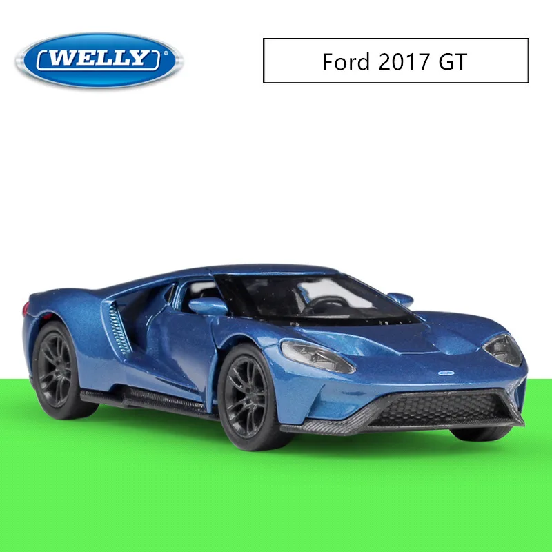 WELLY 1:36 Ford GT сплав модель автомобиля литье под давлением модель автомобиля моделирование автомобиля украшение коллекция Подарочная игрушка