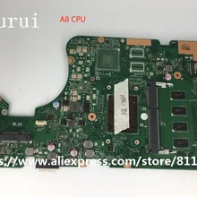 Yourui X555DG для ноутбука, материнская плата с A8-7410 процессором, 4 Гб оперативной памяти для ASUS X555D X555DG X555YA, материнская плата REV 2,0