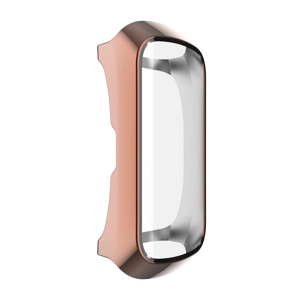 ТПУ Гальваническая пластина для samsung Galaxy Watch gear Fit E полный обернутый чехол - Цвет: rose gold