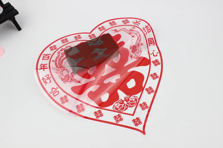 30 Cm Static Sticker Wedding Stickers Festive Wedding Supplies Wedding On-site Decorative Wedding Car Supplies Manufacturers Who