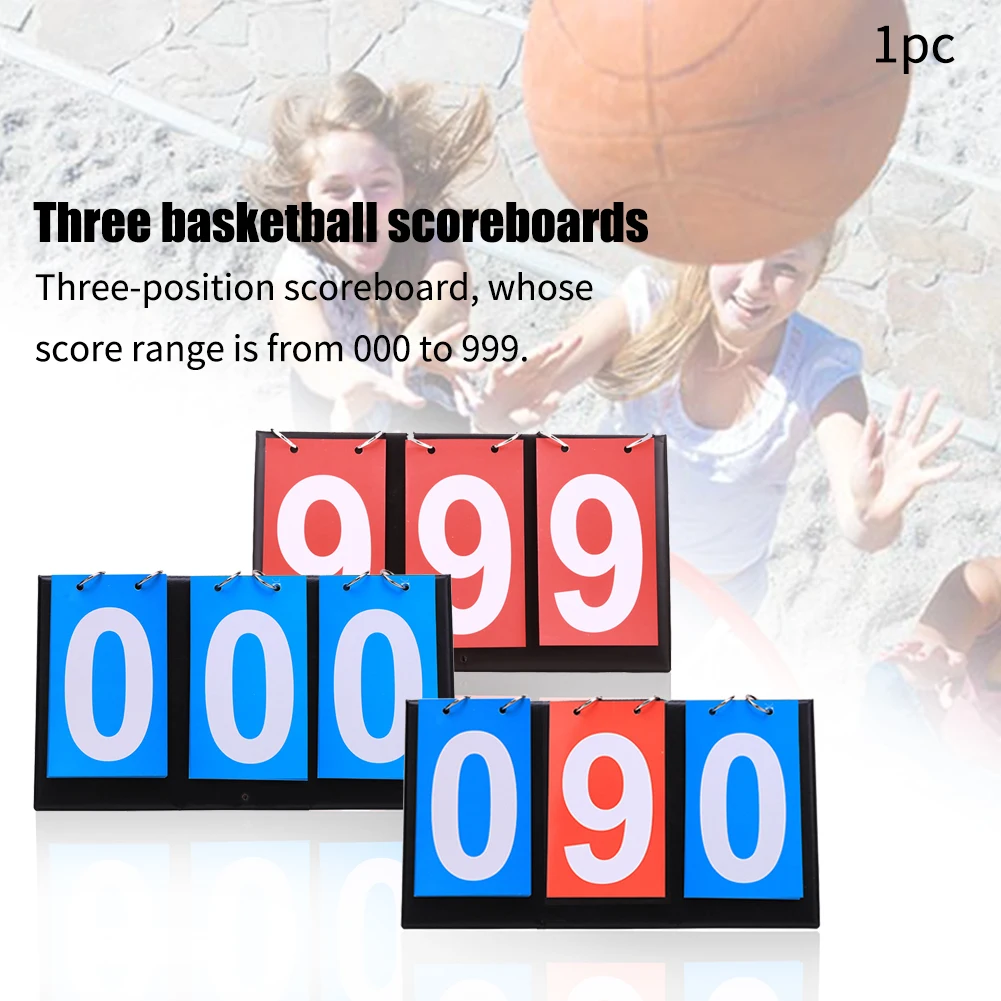 Folding Portable Sports Competition Accessories Basketball Scoreboard Table Tennis Volleyball Multi Digits Metal Ring Badminton