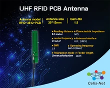 Antenne PCB UHF flexible, petit volume, antenne RFID intégrée 35x12mm