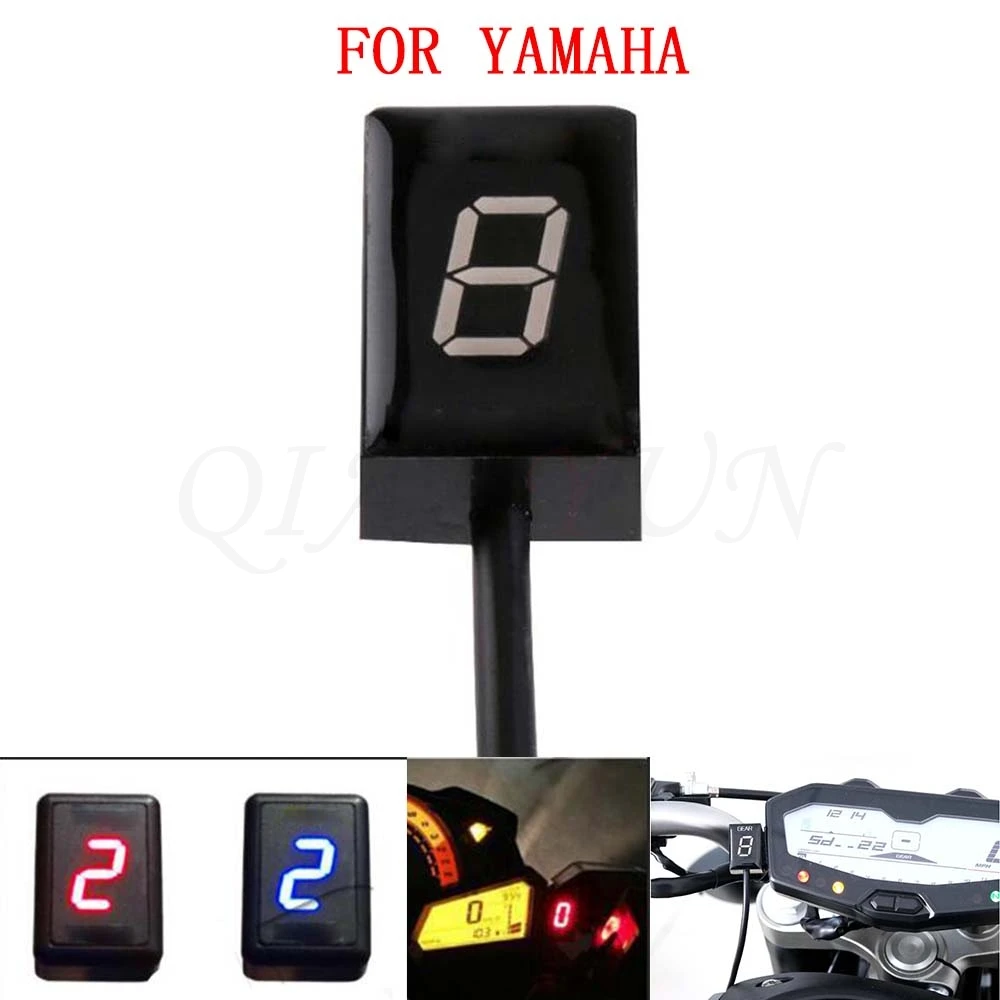 Для Yamaha YZF-R1 FZ8 FZ1 FZH150 FZN150 FZS600 FZS1000 YZF-R6 для мотоцикла Ecu штекер крепление 1-6 уровень скорости шестерни дисплей индикатор - Цвет: Черный