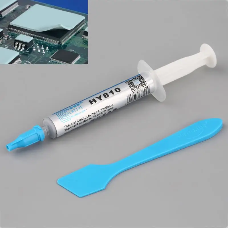 Pasta térmica Universal para CPU, conjunto de herramientas de plástico para transferencia de CPU, 2G, HY810-OP, 2G, alta calidad extrema