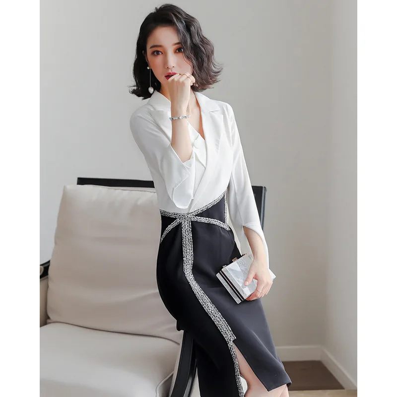 

Spring Clothing Dress 2019 New Style Women's Summer Popular Debutante Elegant Graceful Ol Career Evening Gown Skirt Spring And A