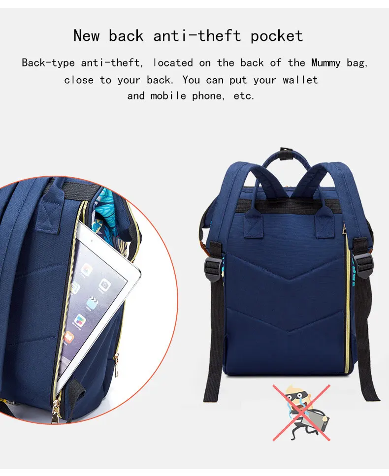Модная сумка для подгузников для мам, большая емкость, водонепроницаемая сумка для подгузников, рюкзак для путешествий, сумка для коляски, женская сумка для ухода за ребенком, сумка для кормления