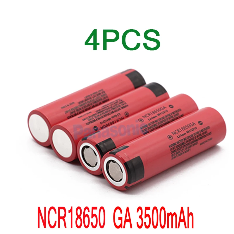 NCR 18650GA 30A разрядка 3,7 V 3500mAh 18650 аккумуляторная батарея,+ USB зарядное устройство - Цвет: Черный