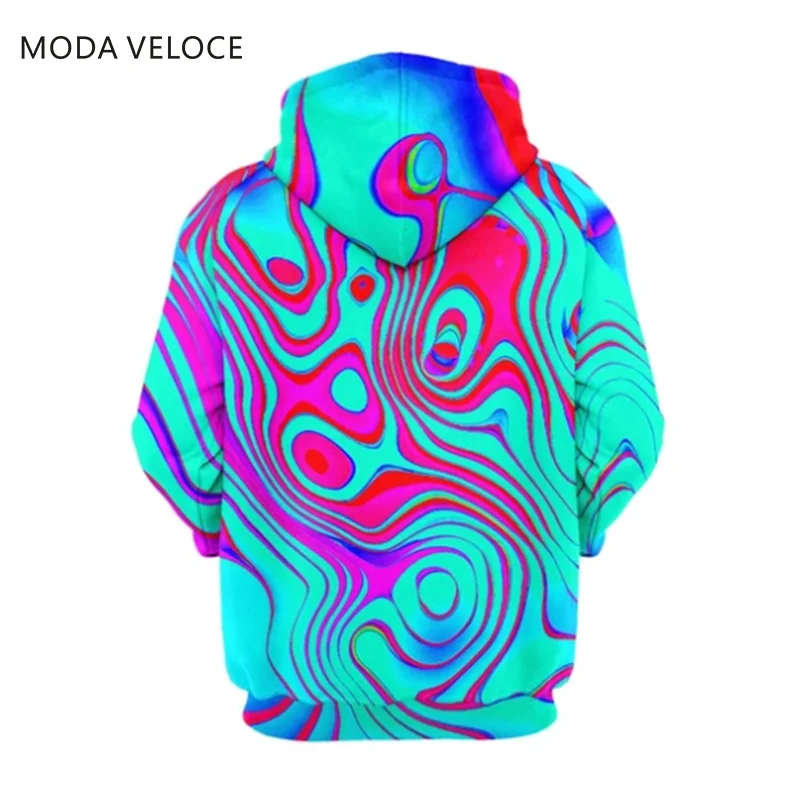 MODAVELOCE Swirl худи полиэстер с шерстяные худи для мужчин размер США аниме модные толстовки кофты женские с длинным рукавом капюшон