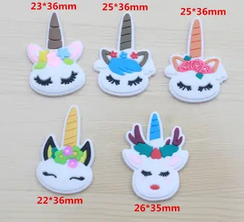 

Wholesale! kawaii soft PVC cartoon unicorn Resin Flatback Flat back Cabochon DIY Jewelry/Craft Scrapbook Decoration