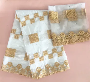 

Hot Selling African Bazin Riche brocade Fabric With Stones Guinea Brocade Fabric High Quality Cotton Bazin Riche Fabric 5+2yards