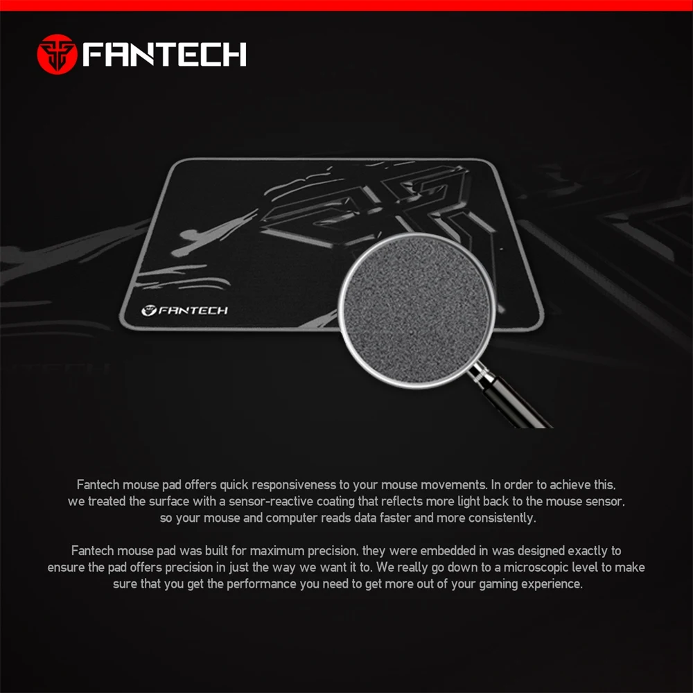 FANTECH Mp44 Pro игровой коврик для мыши Коврик для геймера противоскользящая ткань Pro Gaming