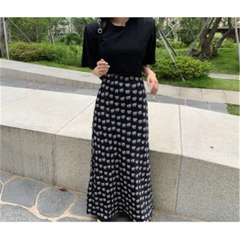 

2020 New Arrival Hot Summer Skirt for Ladies High Waist Waist Down Floral Print All-match Sweet Girl Going Out Skirt 2020 Skirt