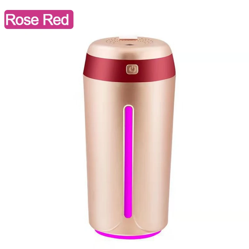 Rose Red USB увлажнитель воздуха, диффузор эфирного масла, многофункциональный домашний автомобильный настольный мини портативный Электрический Ароматерапевтический автомобильный аромадиффузор - Название цвета: Rose Red