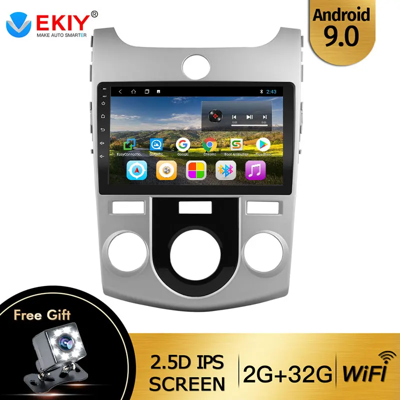 EKIY 9 ''IPS DVD автомобильный радиоприемник мультимедийный стерео плеер для KIA Cerato