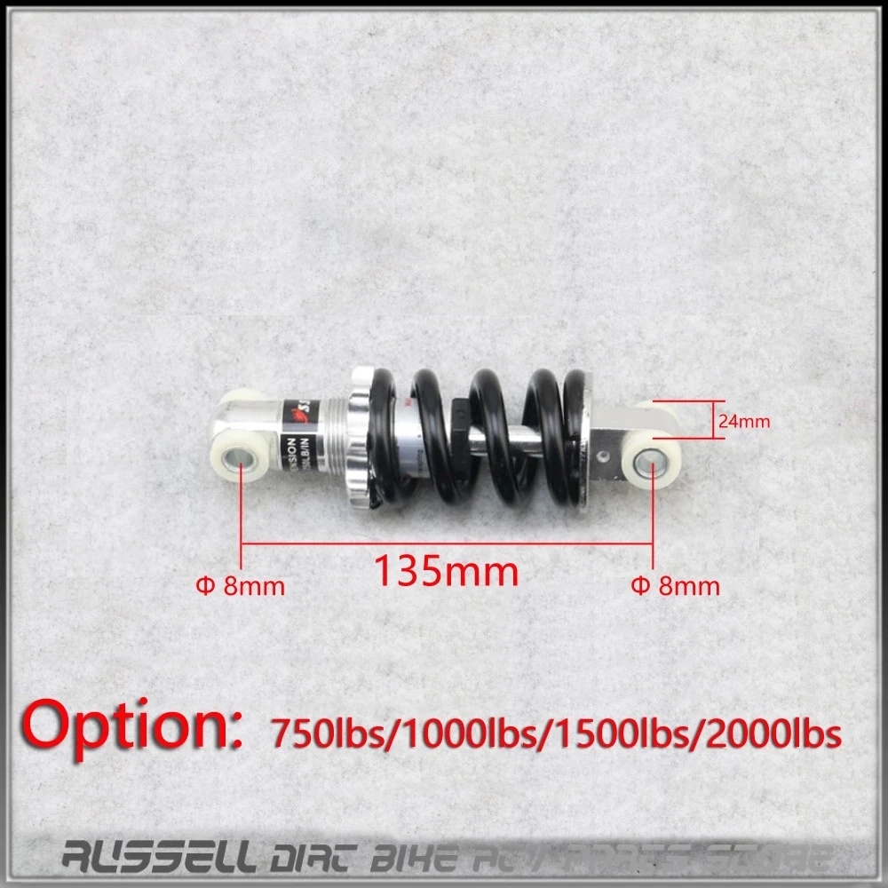 135mm 125mm 서스펜션 충격 흡수 장치 금속 커버 자전거 전기 전자 자전거 스쿠터 면도기 먼지 자전거 오토바이 ATV