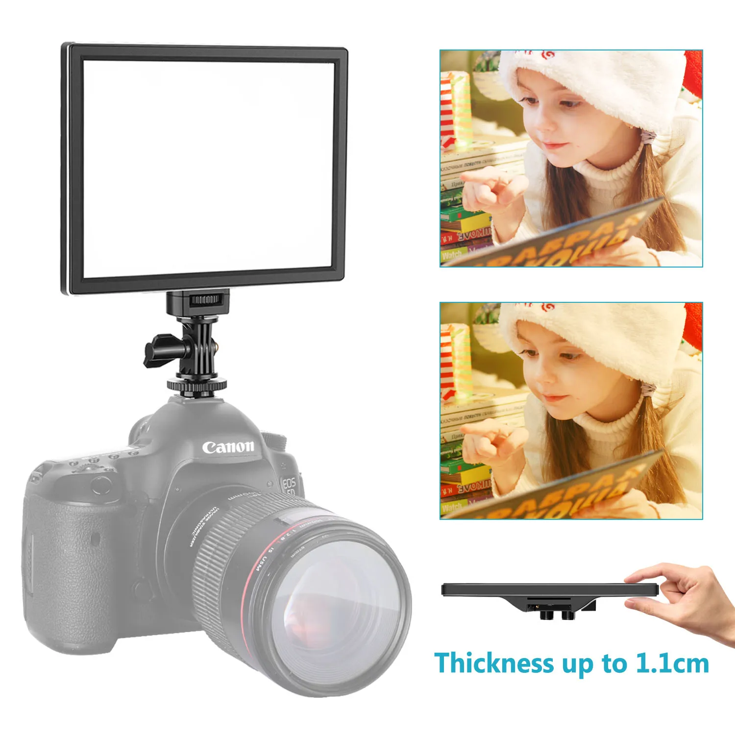 

Neewer Camera LED Video Light - SMD LED Light Panel for Softer Lighting Photography 3200K to 5600K Variable Color Temperature