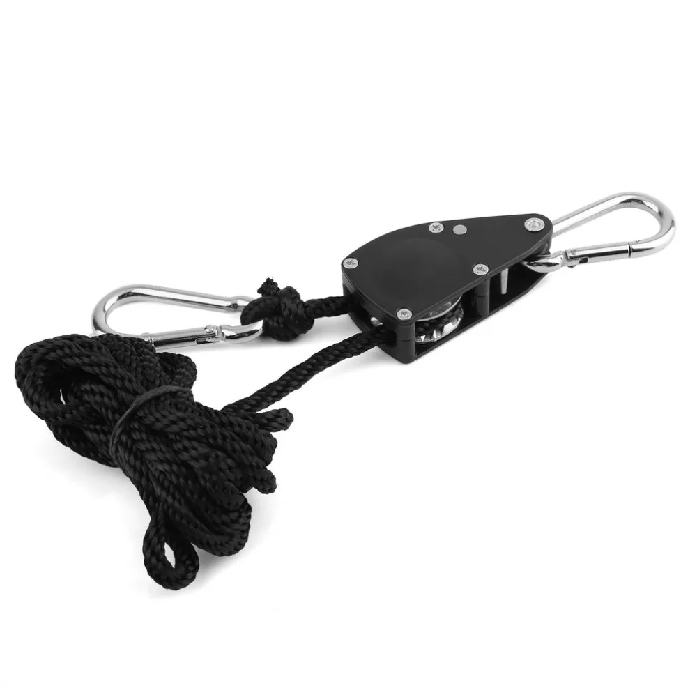 1/4 Grow Light Rope Ratchet Lights Lifters Reflector Hangers YOYO for Reflector Hood Aquarium LED Plant Grow Tent Dropshipping