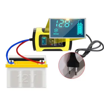 

12V6A Motorcycle Battery Charging Fully Intelligent General Maintenance Lead-Acid Storage Charger Batteries Chargin Accessories