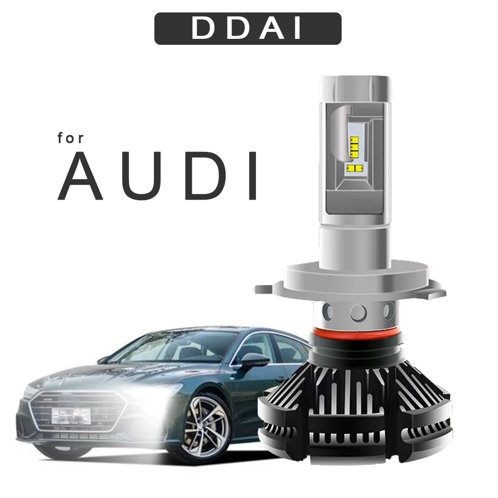Дорк автомобилей головной светильник H7 светодиодный H4 светодиодный для AUDI A5 A6 A7 S4 Q7 Q5 50 Вт авто фары зэс противотуманные светильник лампочка X3 автомобили автотовары