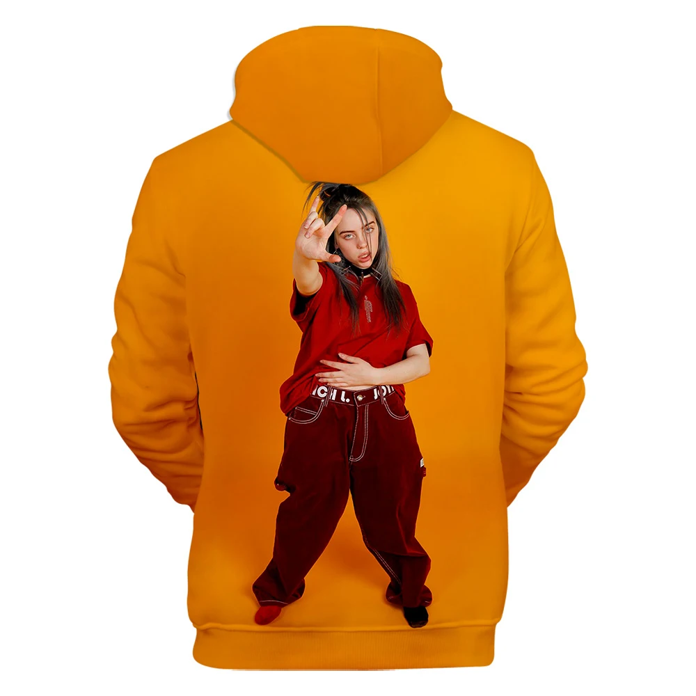 Оригинальные толстовки для мужчин и женщин Billie Eilish, толстовка с капюшоном, лидер продаж, осенне-зимняя модная одежда для мальчиков и девочек