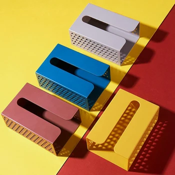 

Wall Mounted Kitchen Tissue Holder Tissue Box Kleenex Napkin Holder Dispenser Family Office Desktop Wet Wipes Box