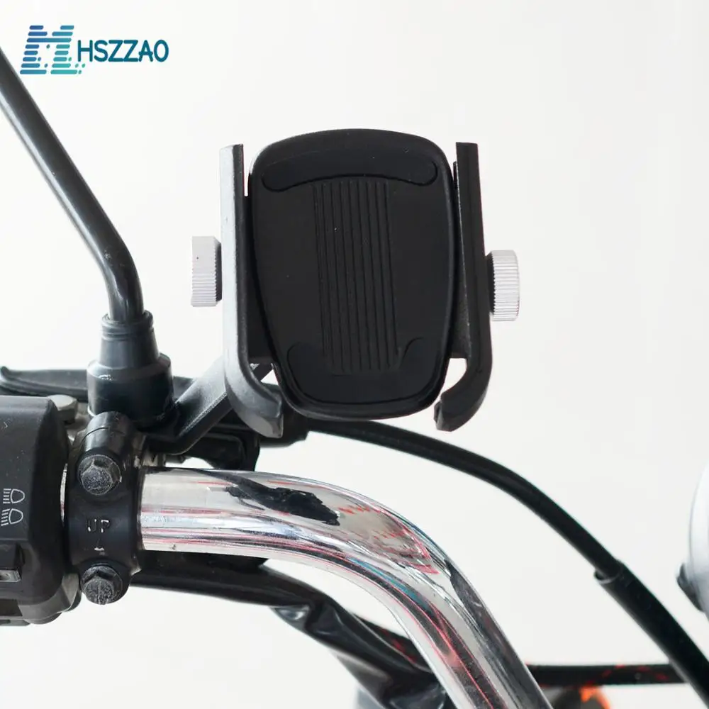 360 rotation Aluminum alloy mobile phone bracket GPS bracket For motorcycle, electric tricycle, off-road vehicle, ATV, bicycle