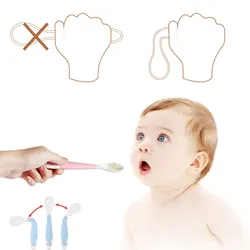 Cartoon Puppy Design Children Twisting Fork Spoon Set Portable Baby Food Supplement Tableware Learning To Eat Spoon Flexible