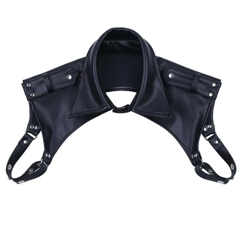 Harness Mens Nightclub Performance Tops Neckline Adjustable Body Chest Harness Lapel Bondage Costumes Press Buttons Cosplay Costume Mens Bondage Lingerie Men Chest Harness Belt