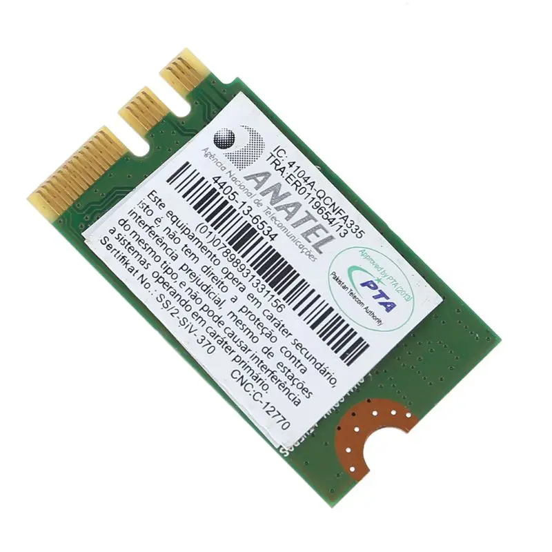 QCNFA335 wifi адаптер BT 4,0 NGFF WLAN wifi Беспроводная Bluetooth 4,0 сетевая карта