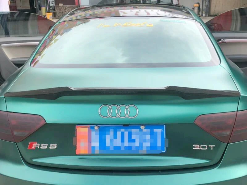 M4 Стиль A5 углеродного волокна задний спойлер багажника крыло для Audi A5 4 двери 2010
