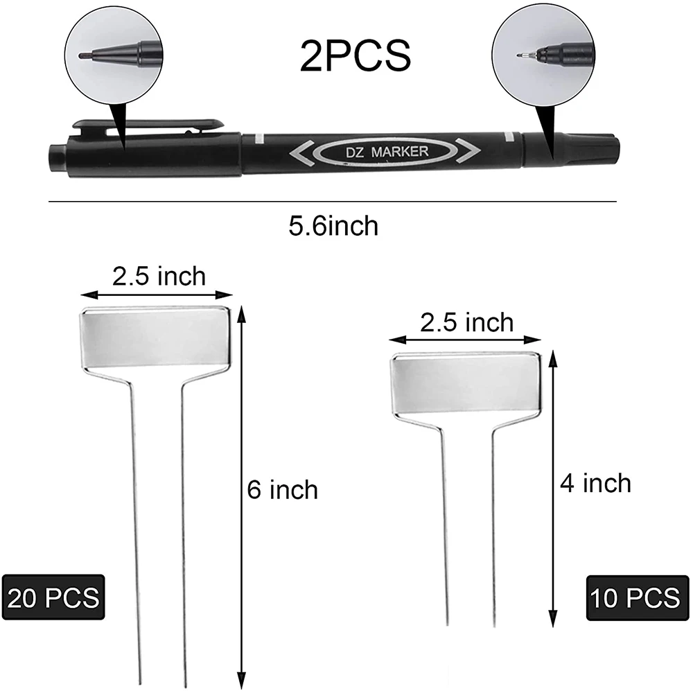 canetas marcadoras para jardim, rótulos de plantas,