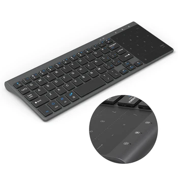 

VODOOL Professional Wireless Keyboards 59Keys High Quality Computer Keyboard With Touchpad for PC Laptop Table Nptebook