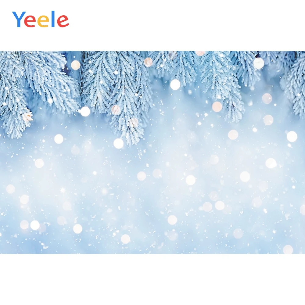 

Christmas Winter Forest Tree Snow Snowflake Branch Backdrop Photography Backdrops Photographic Background For Photo Studio Prop