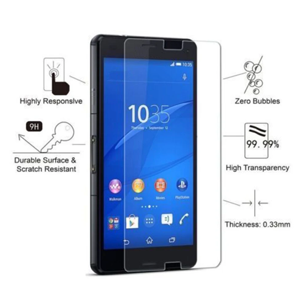 Защитная пленка из закаленного стекла для samsung Galaxy A5 A3 Note 2 3 4