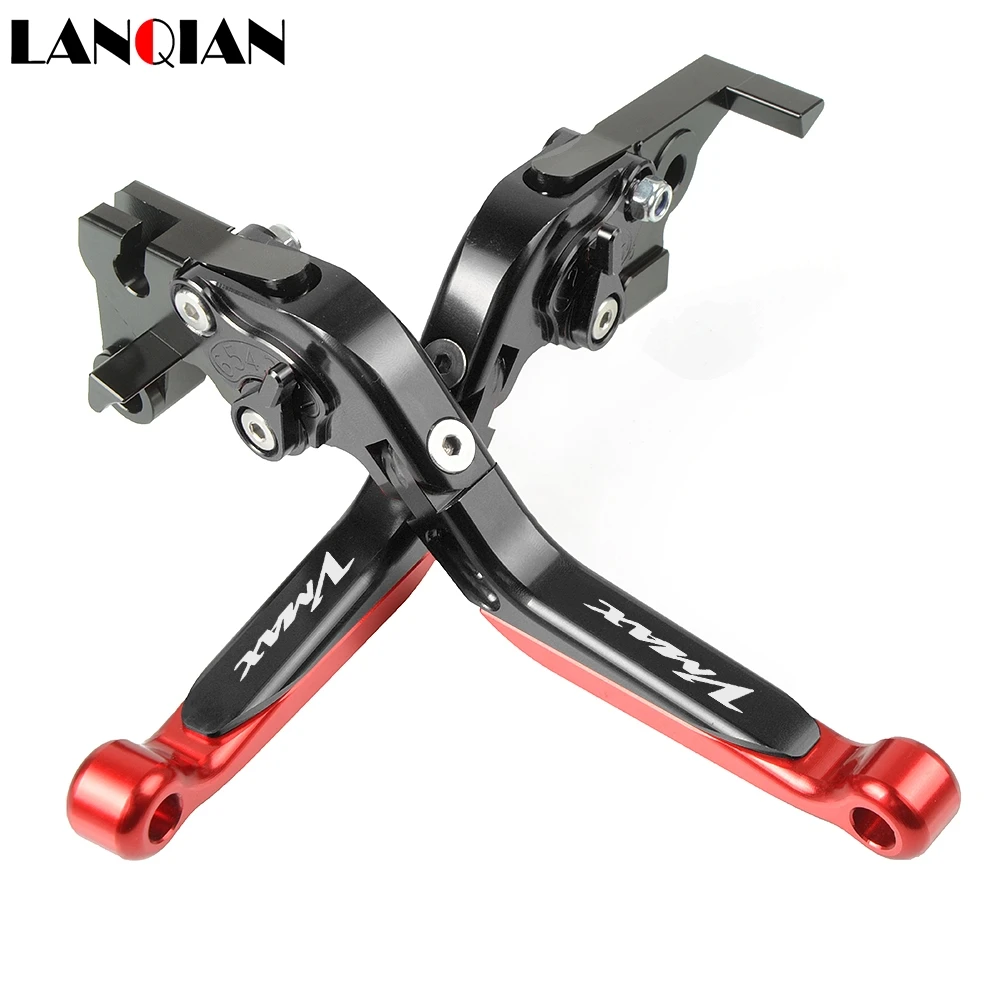 

Motorcycle Accessories CNC Adjustable Brake Clutch Levers With LOGO For YAMAHA VMAX V-MAX 2009 2010 2011 2012 2013 2014 2015 16