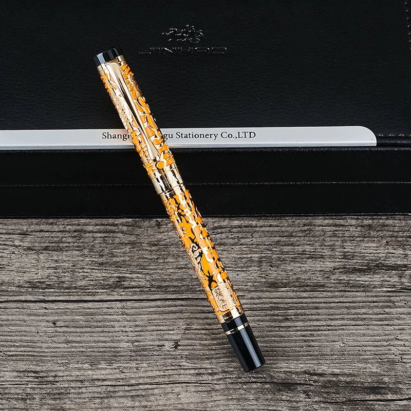 Jinhao dragon luxury 5000 fountain pen high quality electroplating 0.5mm nib New Calligraphy Pen Student Gift for Business Offic (4)