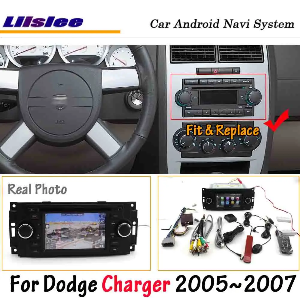 Liislee Android 8.0UP для Dodge Зарядное устройство 2005~ 2007 автомобильный радиоприемник стерео Carplay экран DVD GPS Navi карта навигационная мультимедийная система