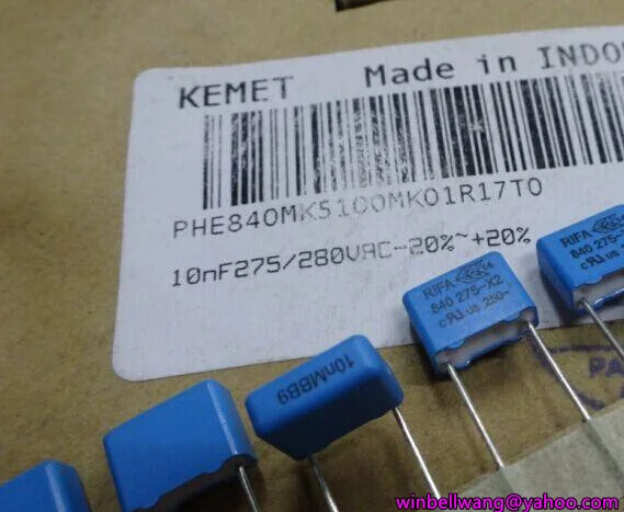 100 шт./лот, и 100nF пленочный конденсатор RIFA PHE840M 0,1 мкФ 275V