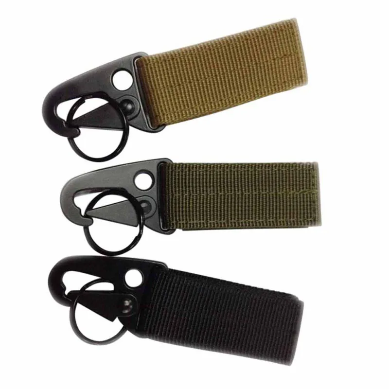 

Outdoor Multifunction Bag Hooks Mountaineering Buckle Nylon Webbing Backpack Hook Hanger Carabiner Kit Gear Survive Clasp