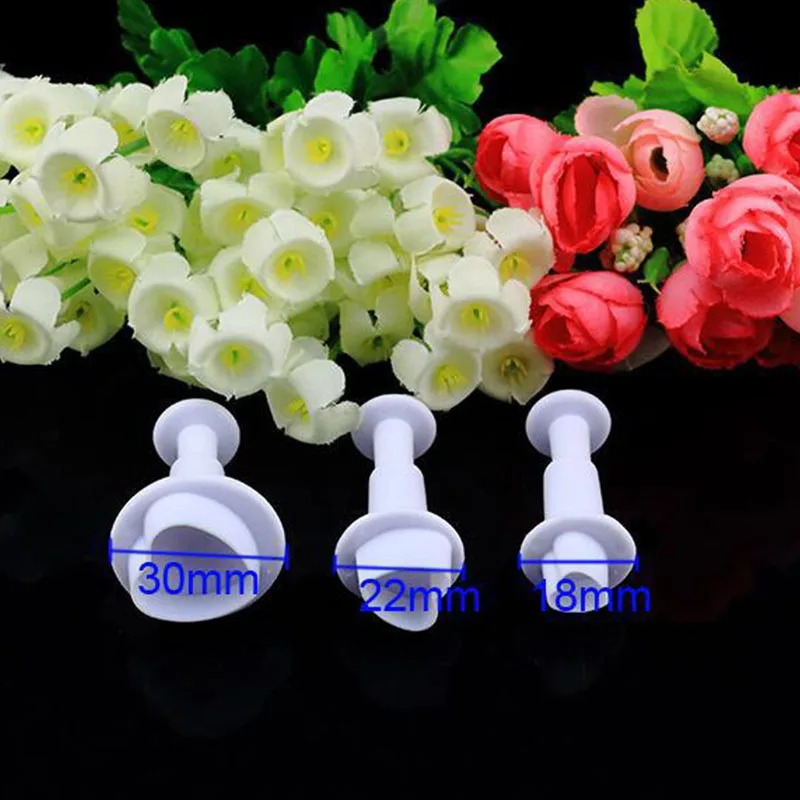 3pcs set 3 шт./компл. силиконовый для лепестков гортензии из помадки сахарные украшения торта резец плунжера Цветочная форма «цветок» «любящее сердце» дома инструментов для приготовления тортов - Цвет: 3pcs set
