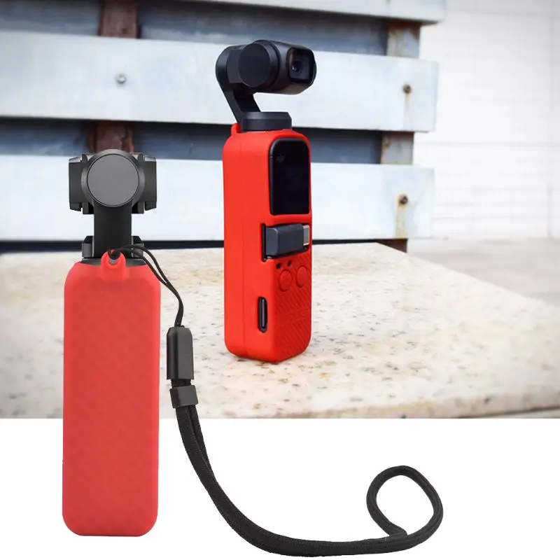 Защитный чехол с шнурком для DJI Osmo Pocket handheld gimbal аксессуары протектор Ударопрочный силиконовый чехол