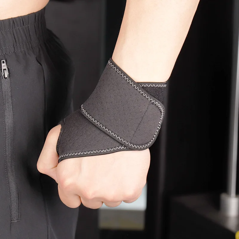 

Adjustable-Outdoor Sports Basketball Ball Black And White with Pattern Velcro Wrist Protector Wearable Wrist Protector