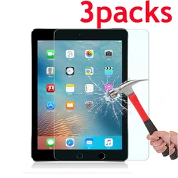 Protecteur d'écran en verre trempé, 3 pièces, pour Ipad 2 3 4 air 1 2 pro 7.9 9.7 10.2 7e 8e génération 10.5 2018 2019 mini 5 pour ipad 