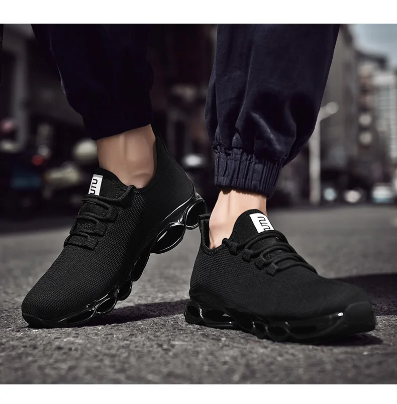Модные мужские кроссовки из сетчатого материала; мужские кроссовки; Zapatos De Hombre; Мужская прогулочная Обувь На Шнуровке Для Бега; кроссовки; уличная спортивная обувь