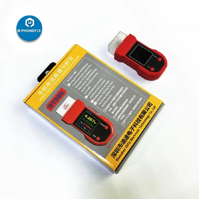 PHONEFIX телефона Зарядка через usb Порты и разъёмы в настоящее время обслуживания тестер анализатор цифровой usb-вольтметр для iPhone 6/6 P/6 S/6SP/7/7 P/8/X/XS