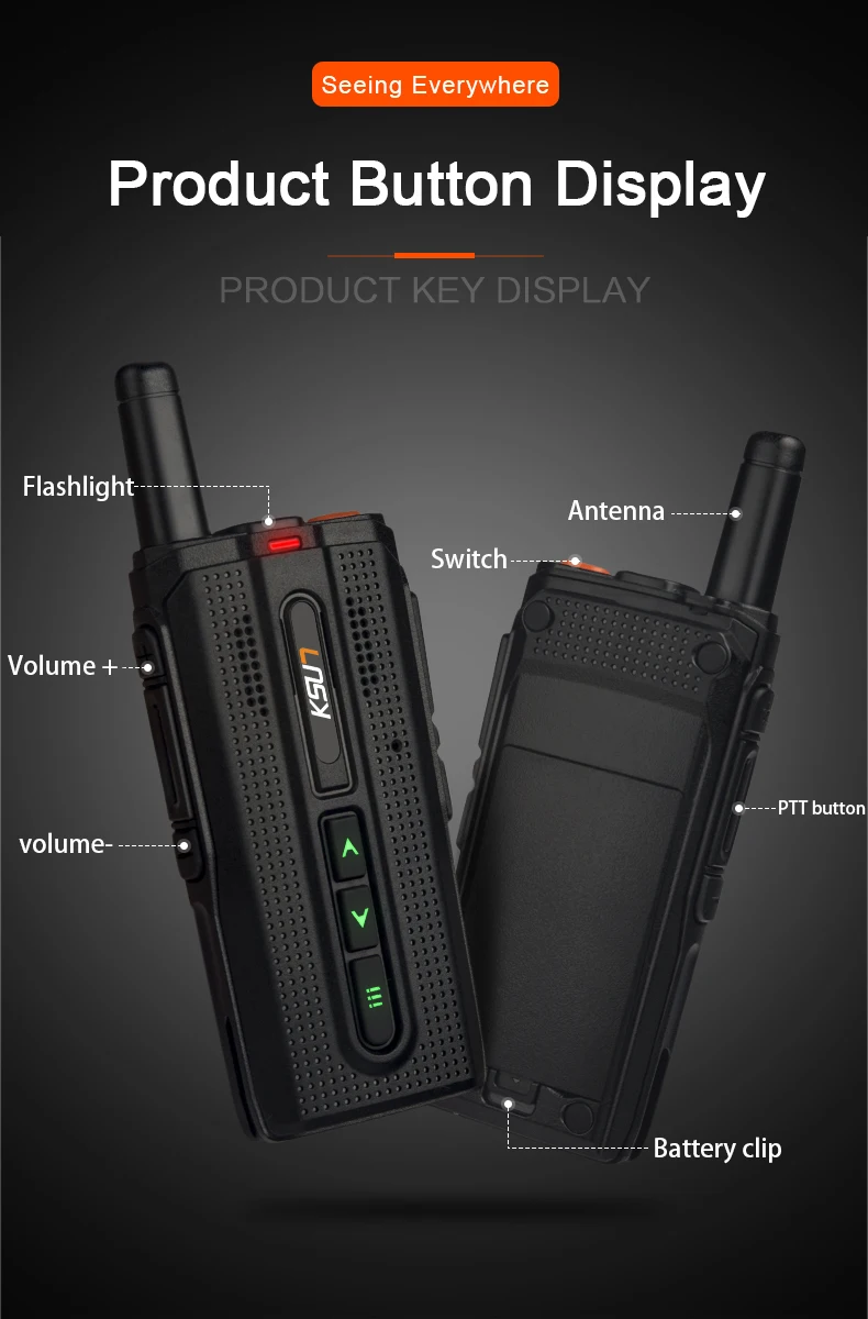 KSUN KSX10 walkie-talkie открытый небольшой ручной метр мини 50 км мощный мобильный телефон домофон
